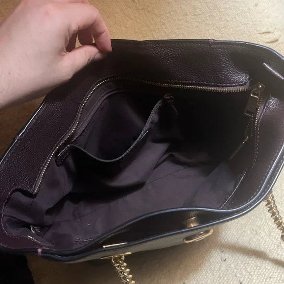 Coach Women's Pebbled Turnlock Chain Tote 57107 - Picture 7 of 9